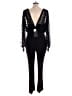 Saloni Black Jumpsuit Size 12 - photo 2