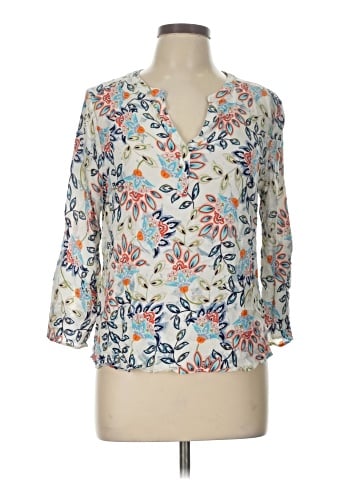 Pale Sky 3/4 Sleeve Blouse (view 1)