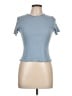 Shein Blue Short Sleeve Turtleneck Size L - photo 1