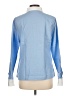 Unbranded 100% Cotton Color Block Blue Long Sleeve Blouse Size L (estimated) - photo 2