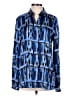 Just Cavalli 100% Viscose Blue Long Sleeve Blouse Size EU (IT) 42 / US 6 - photo 1