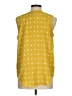 PREMISE 100% Polyester Yellow Sleeveless Blouse Size M - photo 2