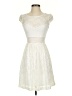 Unbranded 100% Polyester Ivory Cocktail Dress Size XS - photo 1