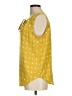 PREMISE 100% Polyester Yellow Sleeveless Blouse Size M - photo 5