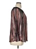 Alyx 100% Polyester Stripes Brown 3/4 Sleeve Blouse Size 1X - photo 4
