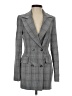 About Us 100% Polyester Houndstooth Gray Blazer Size XXS - photo 1