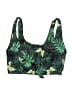 Shein Tropical Green Swimsuit Top Size M - photo 1