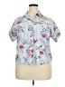 Unbranded Tropical Blue Short Sleeve Blouse Size 2X (estimated) - photo 1