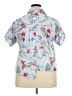Unbranded Tropical Blue Short Sleeve Blouse Size 2X (estimated) - photo 2