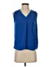 Alfani 100% Polyester Blue Sleeveless Blouse Size P (petite) - photo 1