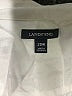 Lands' End 100% Cotton Ivory Long Sleeve Button-Down Shirt Size 20W - photo 7
