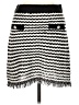 Zara Chevron-herringbone White Casual Skirt Size M - photo 1