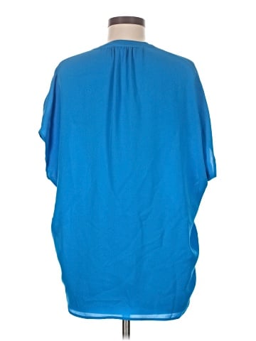 Diane von Furstenberg Short Sleeve Silk Top (view 2)