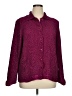 Rafael 100% Polyester Burgundy Long Sleeve Blouse Size XL - photo 1