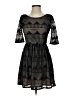 BCX 100% Polyester Chevron-herringbone Black Cocktail Dress Size S - photo 1