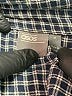ASOS Houndstooth Black Long Sleeve Button-Down Shirt Size M - photo 7