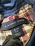 Lands' End 100% Polyester Argyle Blue Jacket Size S - photo 6