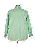Foxcroft Solid Green Long Sleeve Button-Down Shirt Size 20 - photo 2