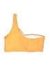 Unbranded Solid Orange Swimsuit Top Size M - photo 2