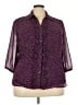 Covington 100% Polyester Purple 3/4 Sleeve Blouse Size 20 - 22 - photo 1