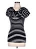 Max Studio Black Short Sleeve Top Size S - photo 1