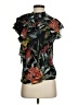 FUZZI Black Short Sleeve Blouse Size XS - photo 1