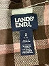 Lands' End 100% Cotton Plaid Brown Long Sleeve Button-Down Shirt Size S - photo 7