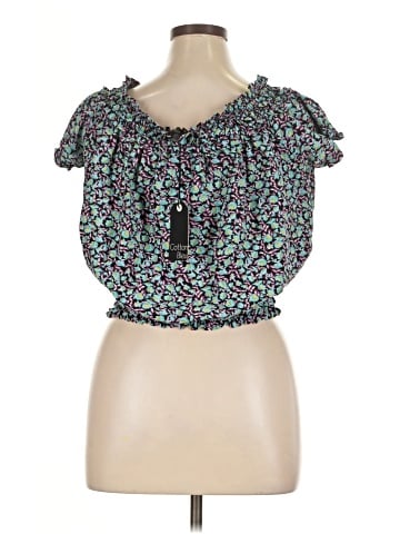 Cotton Bleu Sleeveless Blouse (view 2)