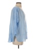 Sno Skins Blue 3/4 Sleeve Blouse Size S - photo 4