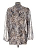 Veronica M. Silver Long Sleeve Blouse Size L - photo 2