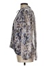 Veronica M. Silver Long Sleeve Blouse Size L - photo 5