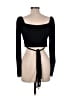 Louna Black Long Sleeve Top Size L - photo 2