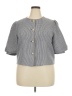 Cicy Bell 100% Polyester Checkered-gingham Gray White Jacket Size XXL - photo 1
