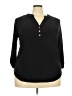 Perseption Black 3/4 Sleeve Blouse Size 3X - photo 1