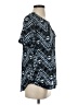Cato 100% Polyester Blue Short Sleeve Top Size XS - photo 4