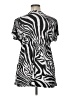 Fashion Bug Silver Short Sleeve Blouse Size XL - photo 2
