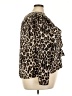 Lane Bryant 100% Polyester Animal Print Brown Long Sleeve Blouse Size 22 - photo 4