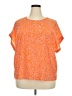 Vero Moda Orange Short Sleeve Blouse Size 18 - photo 1