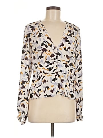 A.L.C. Long Sleeve Silk Top (view 1)