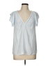 Ramy Brook 100% Polyester Silver Short Sleeve Blouse Size L - photo 1
