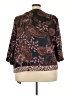 DressBarn 100% Polyester Brown 3/4 Sleeve Blouse Size 3X - photo 2