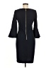 Jessica H Solid Black Cocktail Dress Size 6 - photo 2