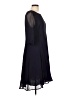 LUXE 100% Viscose Solid Black Cocktail Dress Size 12 - photo 4