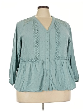 Lane Bryant 3/4 Sleeve Blouse