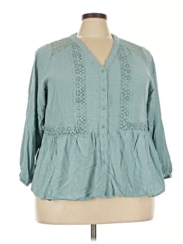 Lane Bryant 3/4 Sleeve Blouse (view 1)