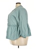 Lane Bryant Teal 3/4 Sleeve Blouse Size 24 - photo 5