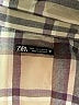 Zara Plaid Brown Long Sleeve Button-Down Shirt Size L - photo 7