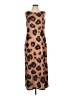 Shein Animal Print Brown Casual Dress Size L - photo 1