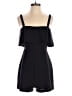 Express Outlet 100% Polyester Solid Black Romper Size S - photo 1