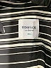 Edifice Japan 100% Polyester Stripes Black Long Sleeve Blouse Size EU 48 / US 18 - photo 7